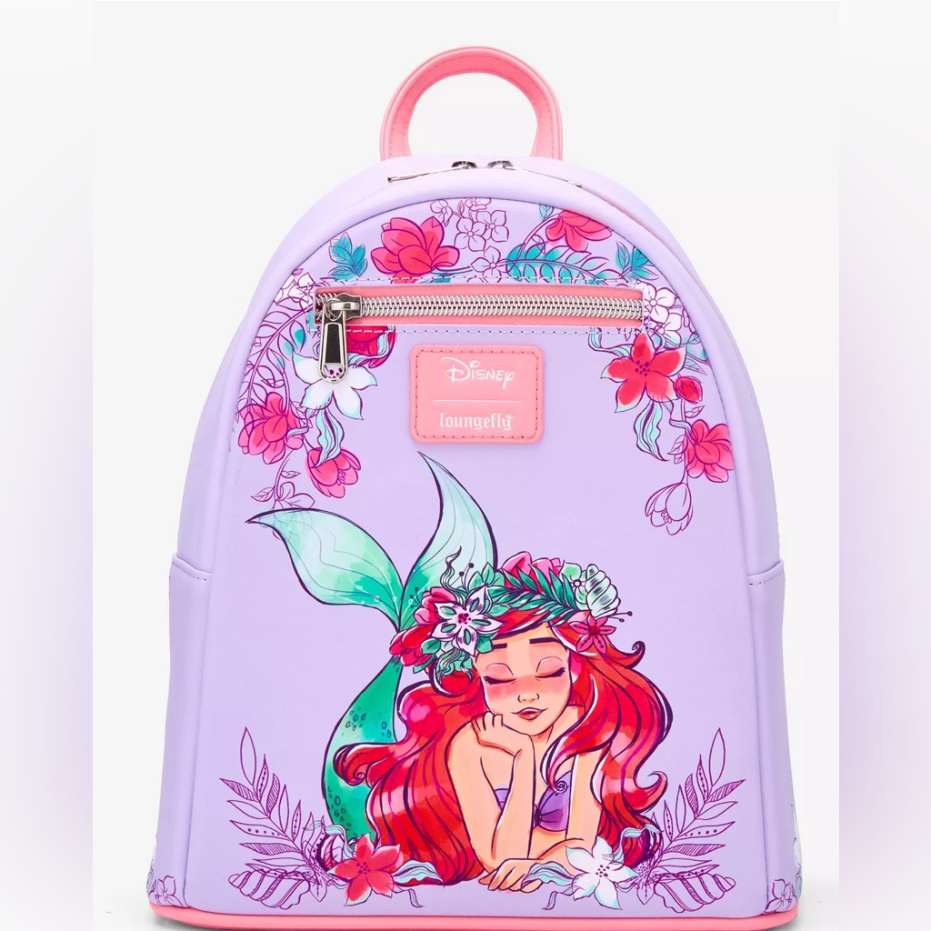 Loungefly Disney The Little Mermaid Floral Dream Mini Backpack Nwt